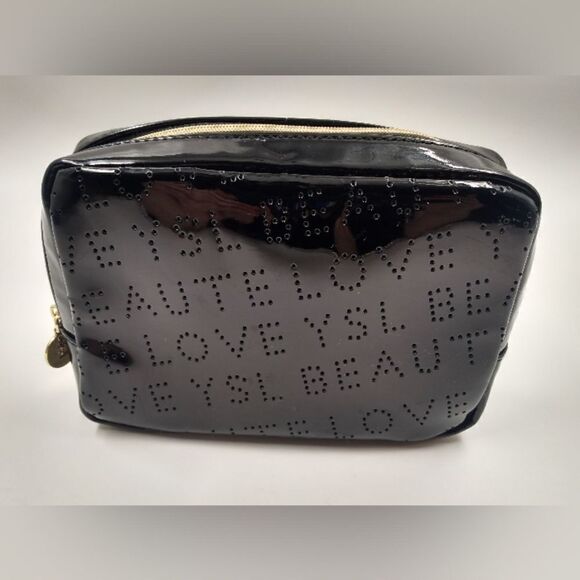 YSL Yves Saint Laurent Makeup Cosmetic Case Bag Beauty Authentic - Picture 2 of 12
